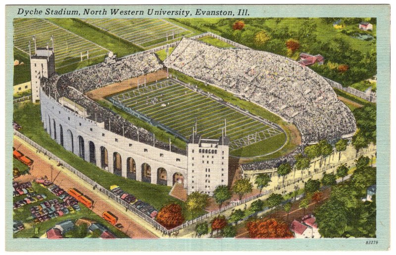 Evanston, Ill, Dyche Stadium, North Western University