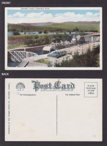 Postcard, United States, Columbia River OR, Cascade Locks