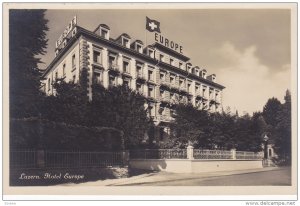 RP, Hotel Europe, Luzern, Switzerland, 1920-1940s