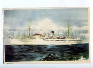 190271 SWEDEN SWEDISH LLOYD ship SAGA Vintage postcard