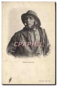 Postcard Old Fishing Fisherman Rochelais