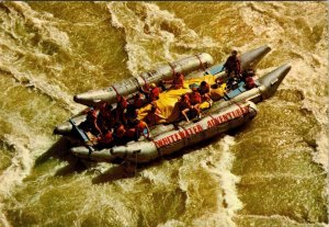 British Columbia, Canada WHITEWATER ADVENTUES Raft Ride Advertising 4X6 Postcard