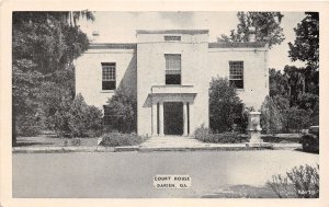 J69/ Darien McIntosh County Georgia Postcard c1940 Court House 8