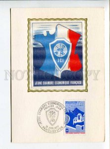 422353 FRANCE 1977 year economic chamber First Day maximum card