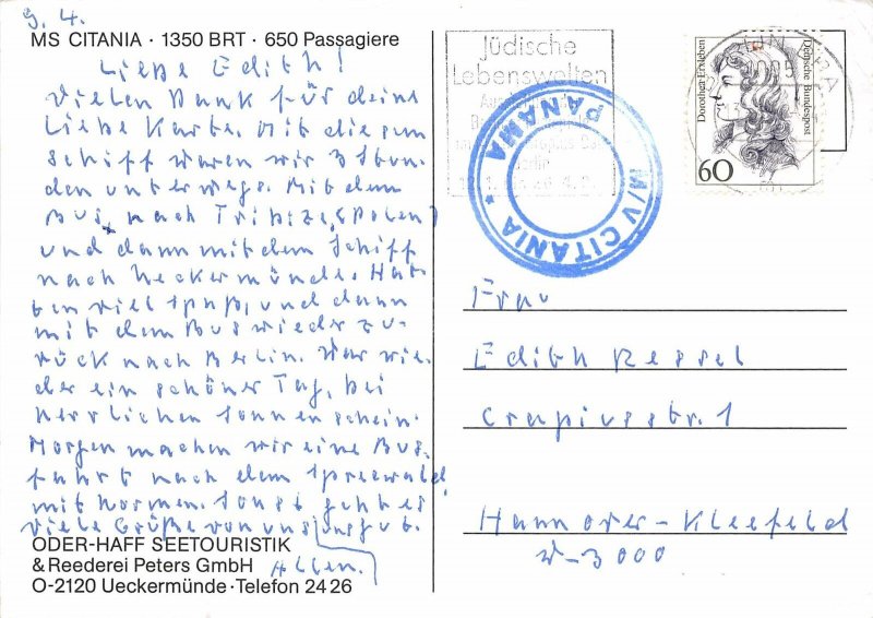Lot231 ms citania ship oder haff seetouristik ueckermunde germany