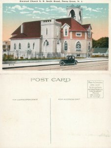 PENNS GROVE N.J. EMANUEL CHURCH N.E. SOUTH BROAD ANTIQUE POSTCARD