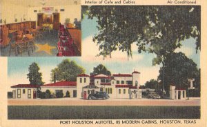 Houston Texas interior/exterior views Port Houton Autotel antique pc BB3064