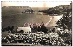 Old Postcard Perros Guirec Beach Trestignel