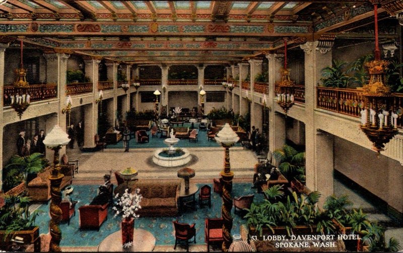 Washington Spokane Davenport Hotel Lobby