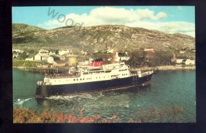 f2341 - Caledonian MacBraynes Ferry - The Hebrides at Tarbert, I.O.H. - postcard
