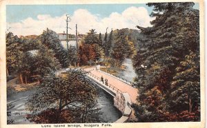 Luna Island Bridge Niagara Falls, New York, USA 1918 Missing Stamp 