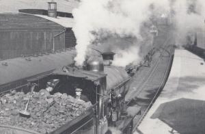 Engine 54495 Train at Helmsdale Station in 1961 Railway Postcard