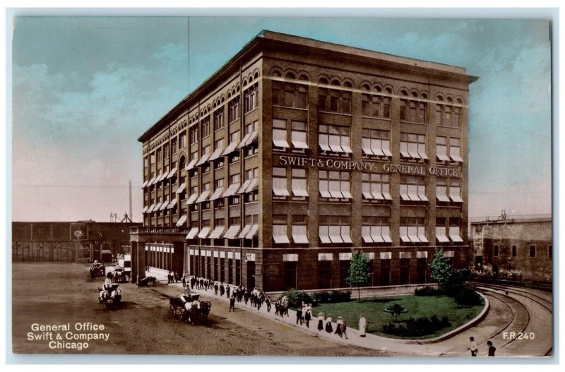 c1910's General Office Swift & Company Chicago Illinois IL RPPC Photo Postcard