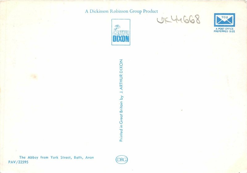 uk44668 abbey from york street bath avon uk