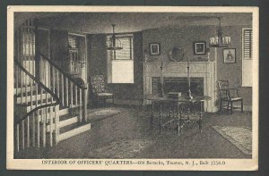 Ca 1904 PPC* Trenton NJ Interior Of Officers Quarters Of Old Barracks Mint