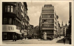 Brno Czech Republic Ceska Ulice Real Photo Postcard