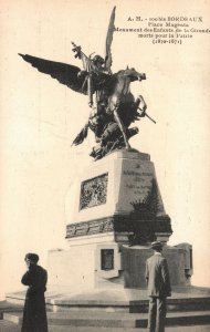 Vintage Postcard Bordeaux Place Magenta Monument Des Enfants De Gironde France