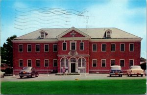 Postcard NY Long Island Northport Administration Building V A Hospital 1956 H10