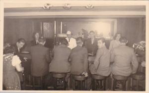 Germany Duesseldorf Bar Scene Real Photo