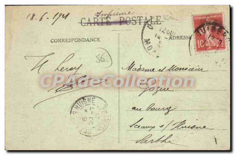 Old Postcard Quiberon Beach