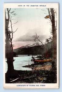 Landscape View Of Tierra Del Fuego Argentine Republic UNP DB Postcard G16