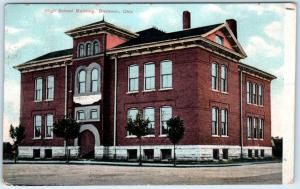 BLACKWELL, Oklahoma  OK   HIGH SCHOOL BUILDING  1908    Postcard