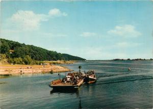 Germany Geesthacht Elbe Elba river ferry Elbfahre 1970