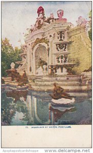 Portugal Fountain At Leiria 1909