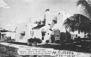 Florida West Palm Beach New York Lodge Dexter Press Roadside Postcard 22-5466