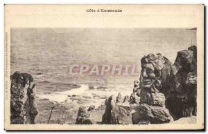 Old Postcard Cote D & # 39Emeraude Rotheneuf The Rocks Sculptes