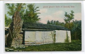 Daniel Boone's Cabin Kentucky River 1910c postcard