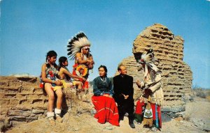 INDIANS OF THE GREAT SOUTHWEST Native Americana Priest c1950s Vintage Postcard