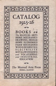 1925  Catalog  Books on Woodworking  Electricity  Metalworking Textbook 7 x 5