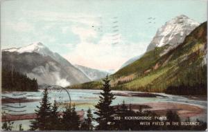 Kickinghorse Flats near Field BC British Columbia c1908 Antique Postcard E27