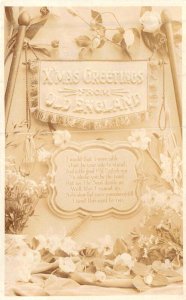 XMAS GREETING FROM OLD ENGLAND~A G TAYLORS REALITY SERIES SILVER PHOTO POSTCARD