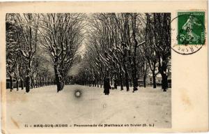CPA BAR-sur-AUBE - Promenade de mathaux en hiver (197156)