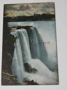Vintage 1900s Horseshoe Falls from Goat Island Niagara Falls New York Postcard