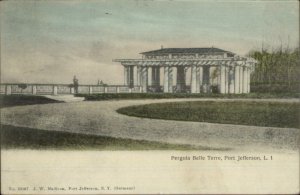 Port Jefferson Long Island NY Pergola Belle Terre c1910 Postcard