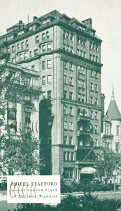 Vintage Postcard 1910's View of Hotel Stafford Mount Vernon Place Baltimore MD