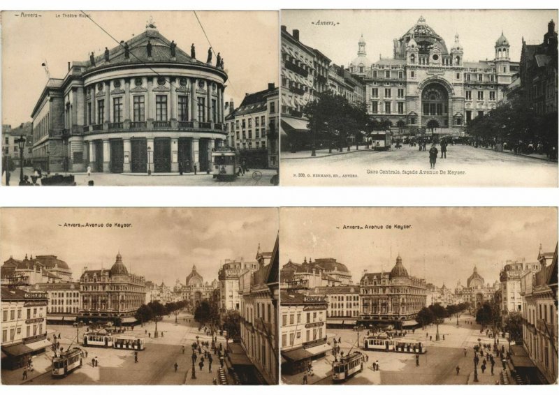 TRAMS BELGIUM, RAILWAY, BELGIQUE CHEMINS DE FER 44 CPA (L3270)