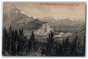 c1910 Bow Valley From Hot Springs Banff Alberta Canada Unposted Antique Postcard