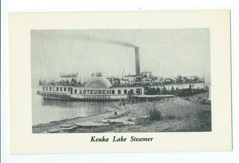 Postcard Keuka Lake Steamer Built in Brooklyn NY Finger Lakes Series VPC01.