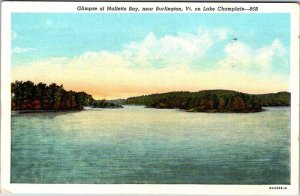 Postcard WATER SCENE Burlington Vermont VT AM1042