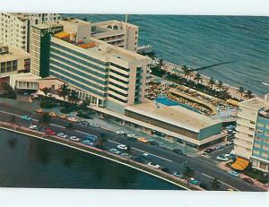 Unused Pre-1980 OLD CARS & ALGIERS HOTEL Miami Beach Florida FL Q5109