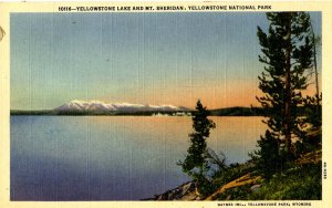 WY - Yellowstone Nat'l Park. Yellowstone Lake & Mt. Sheridan