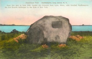 1920s Long Island New York Conscience Point hand colored Postcard 25-9062
