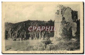 Old Postcard Crozant The Colin Tower and the Rock of Spinners