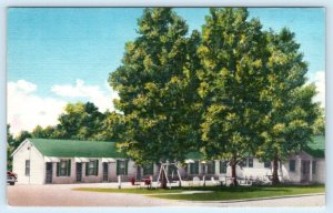 BLOOMFIELD, Iowa IA ~ Roadside HARGROVE'S MOTEL c1940s Davis County Postcard