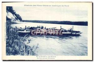 Postcard Old Mission Des Peres Oblates In America North Of The Great Slave La...