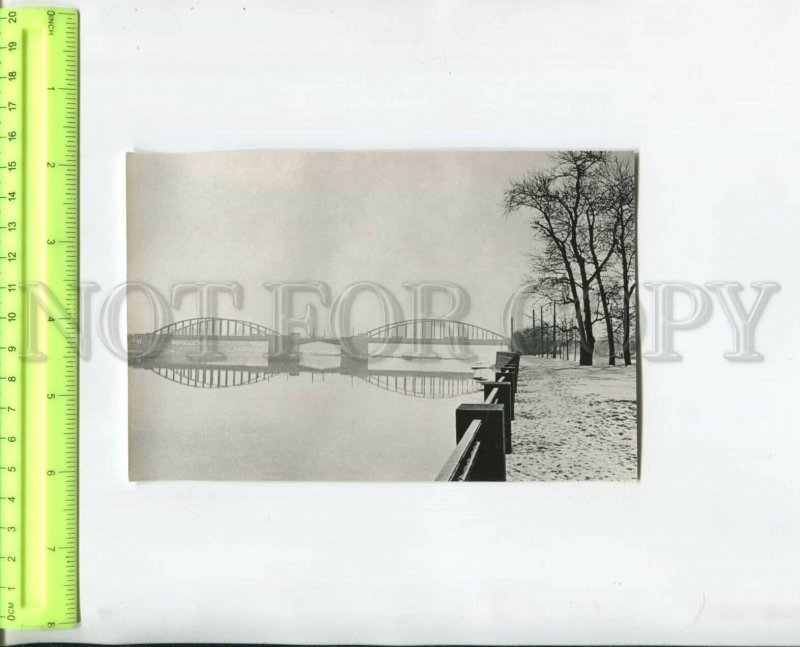 468153 USSR 1976 year Leningrad Volodarsky bridge postcard
